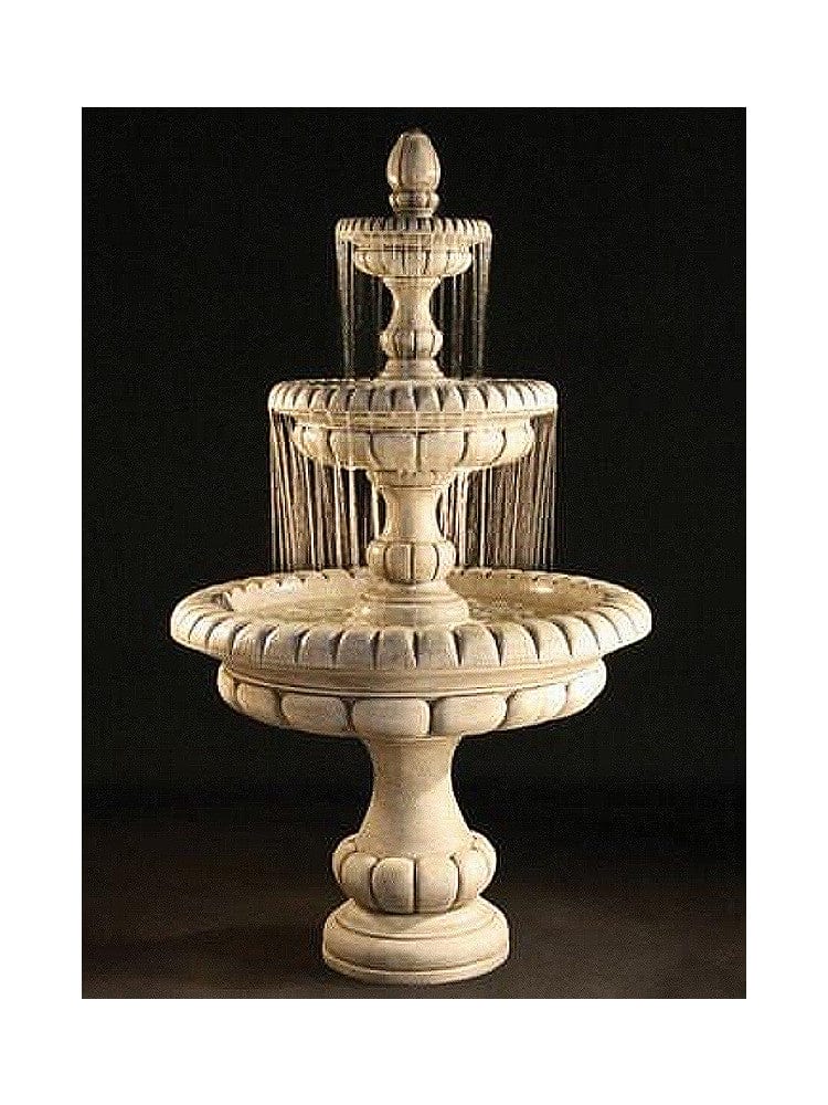 Large Pioggia Tiered Outdoor Fountain - Outdoor Art Pros