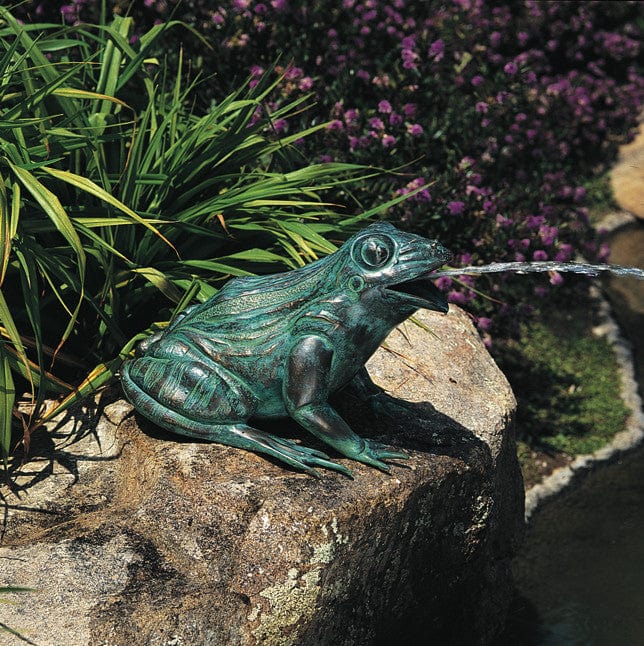 Brass Baron Happy Frog Garden Accent - Brass Baron - Outdoor Art Pros