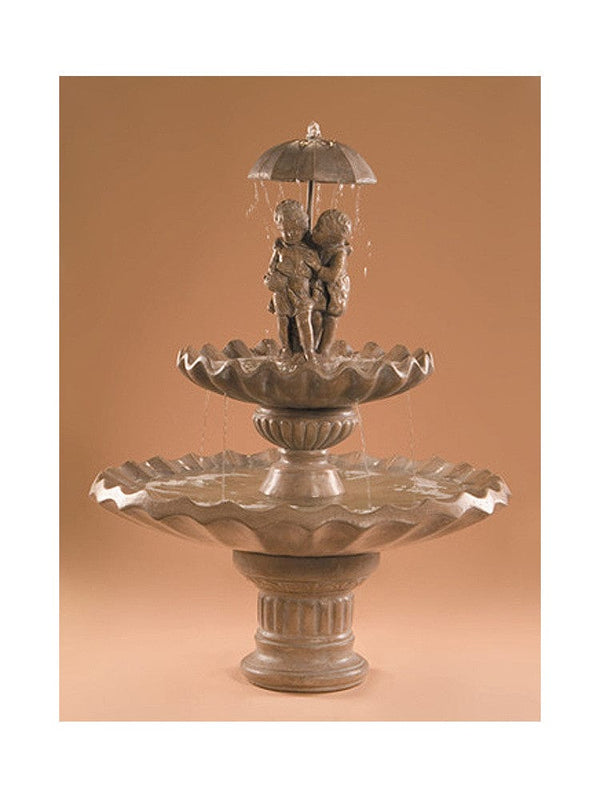 Sweetheart 2-Tier Garden Water Fountain - Outdoor Art Pros