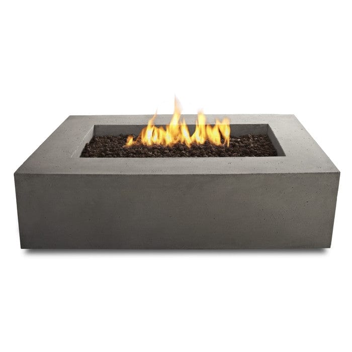 Baltic Rectangle Natural Gas Table - Glacier Gray Finish - Outdoor Art Pros