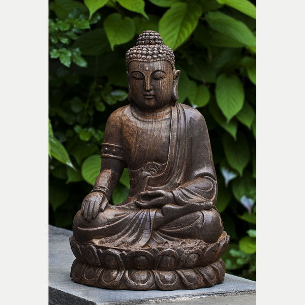 Antique Lotus Buddha - Outdoor Art Pros