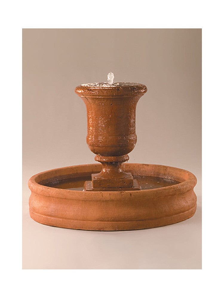 Tall Urn Cast Stone Outdoor Fountain - Medium - Outdoor Art Pros