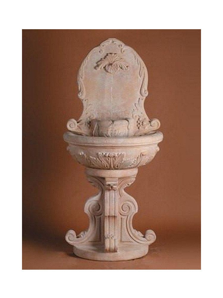 Garland Cast Stone Wall Outdoor Fountain - Outdoor Art Pros