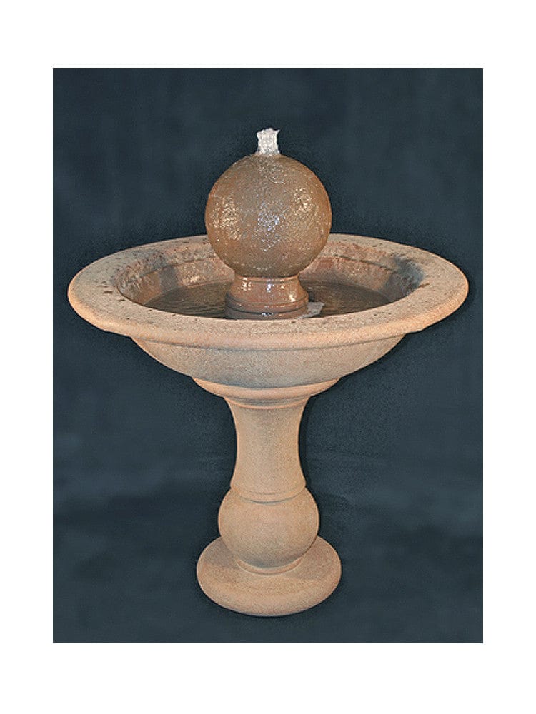 Tall Garden Sphere Cast Stone Fountain - Outdoor Art Pros