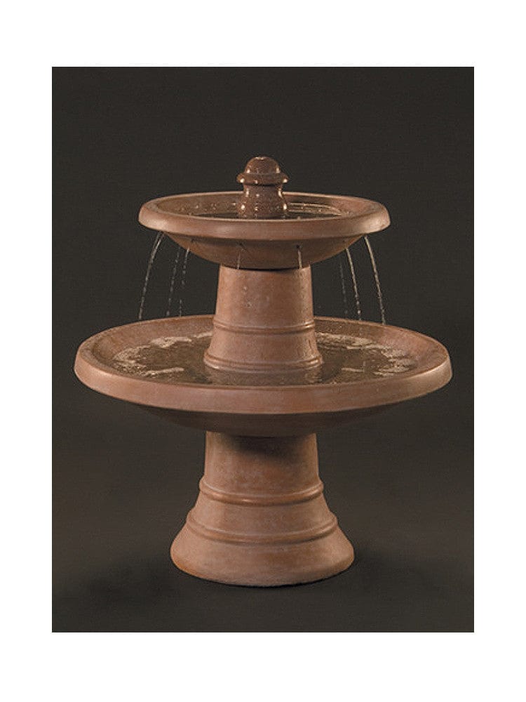 Spanish Two Tier Garden Fountain - Outdoor Art Pros