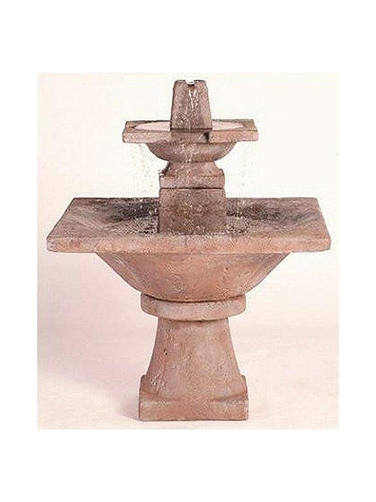 2 -Tier Quadrate Garden Water Fountain - Outdoor Art Pros