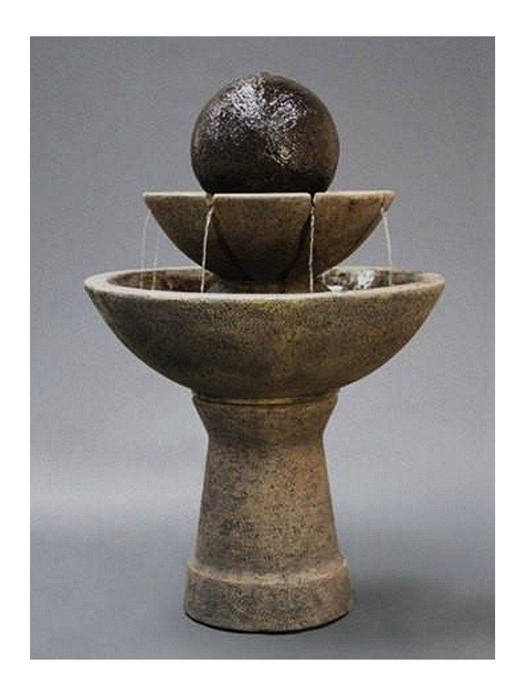 2 - Tier Zen Garden Water Fountain - Tall - Outdoor Art Pros