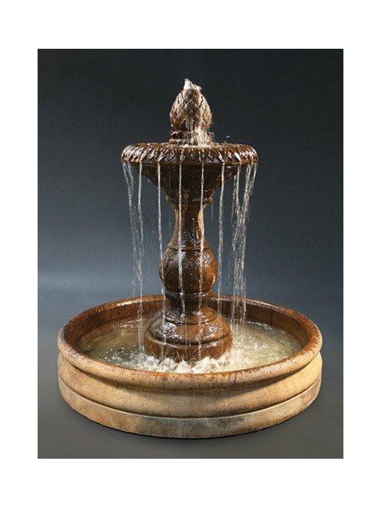 Four Seasons Outdoor Water Fountain with 46 Inch Basin - Outdoor Art Pros