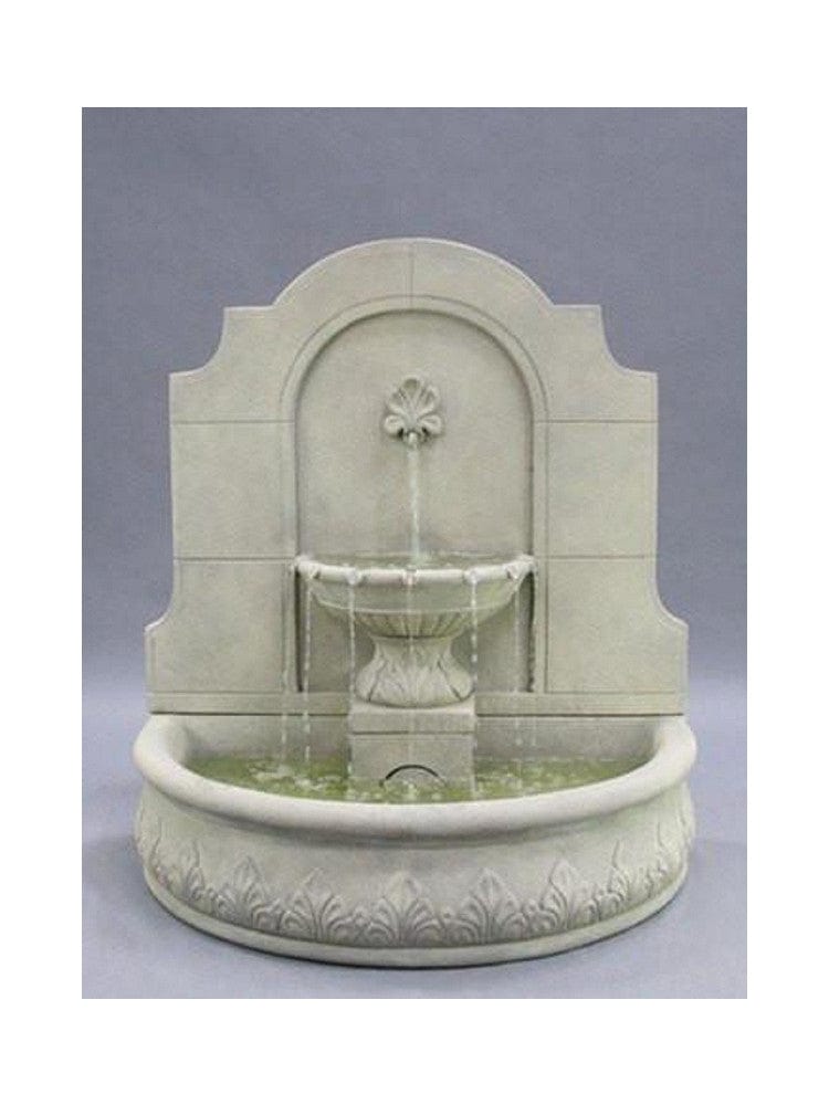 Provincial Cast Stone Wall Outdoor Fountain - Outdoor Art Pros