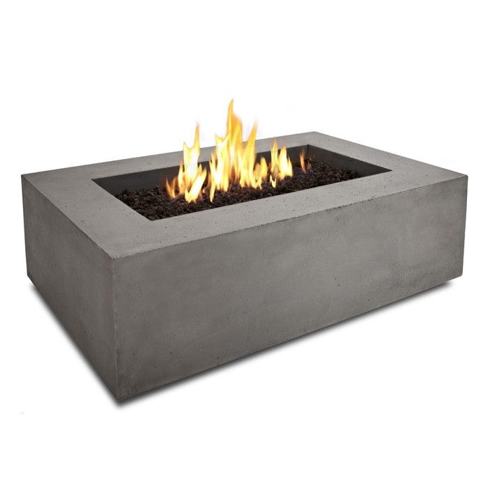 Baltic Rectangle Propane Fire Table - Glacier Gray Finish - Outdoor Art Pros