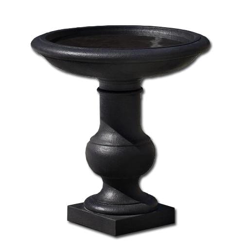 Balustrade Cast Stone Birdbath - Outdoor Art Pros