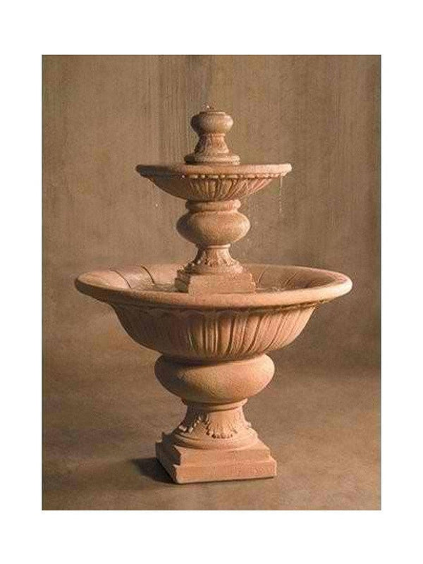 Formal Two Tier Outdoor Water Fountain - Large - Outdoor Art Pros