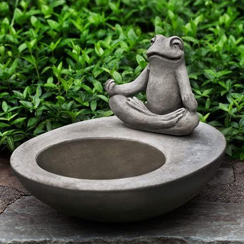 Zen Element Cast Stone Birdbath - Outdoor Art Pros