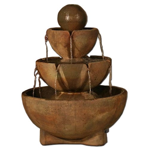 Tall Stone Vessels Fountain - Outdoor Art Pros