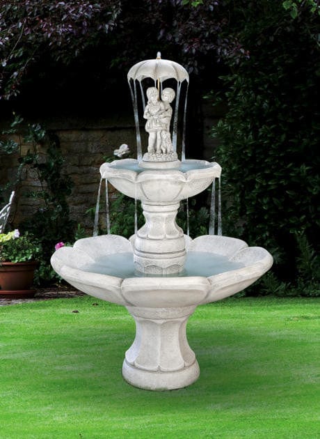 April Showers Tiered Garden Fountain - Outdoor Art Pros