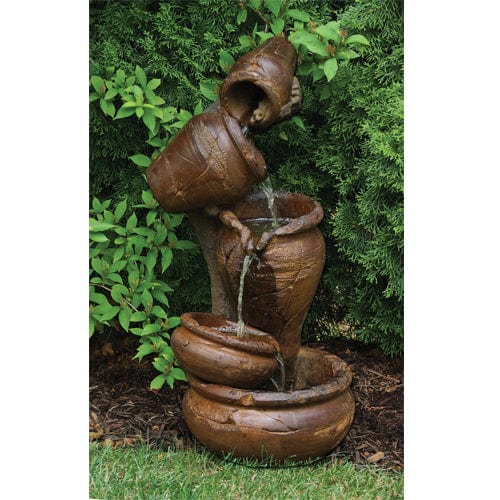 Juggling Act Garden Water Feature - Outdoor Art Pros