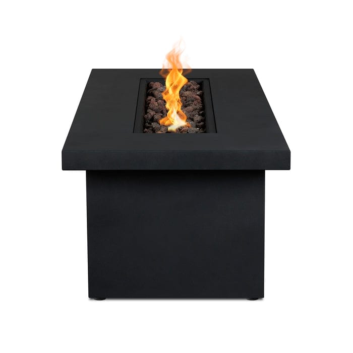 Berthoud Propane Fire Table in Stacked Stone with NG Conversion - Outdoor Art Pros