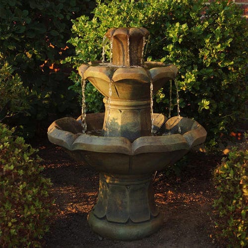 Montreux Two-Tier Garden Fountain - Outdoor Art Pros
