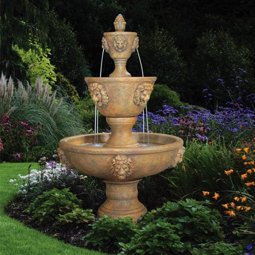 Large Three-Tier Leonesco Fountain - Outdoor Art Pros