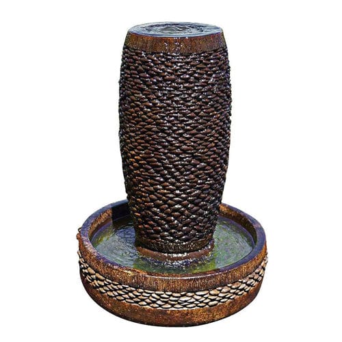 Slender Shimmering Stones Garden Fountain - Outdoor Art Pros