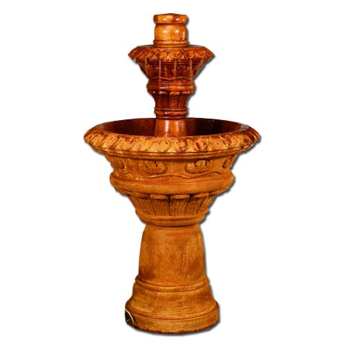 Valencia Two-Tier Cast Stone Garden Fountain - Outdoor Art Pros