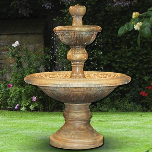 Traviata Two-Tier Garden Fountain - Outdoor Art Pros