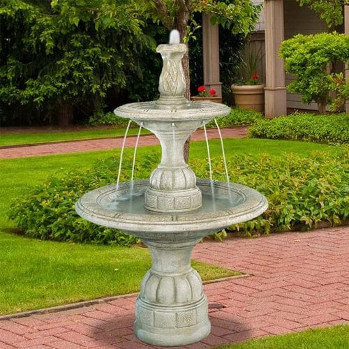 Small Contemporary Tier Garden Fountain - Outdoor Art Pros