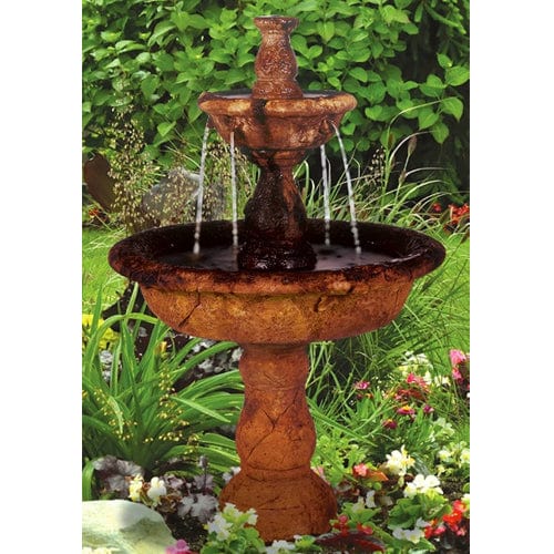 Small Tazza Tier Garden Fountain - Outdoor Art Pros