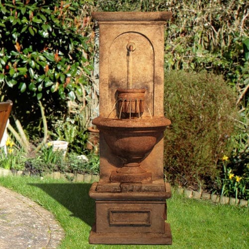 Vivanda Flat Wall Garden Fountain - Outdoor Art Pros