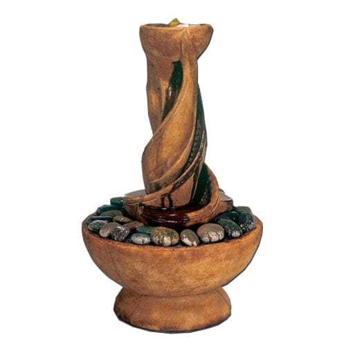 Spiral Garden Fountain - Outdoor Art Pros