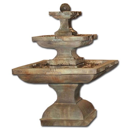 Tall Equinox Tiered Outdoor Fountain - Outdoor Art Pros