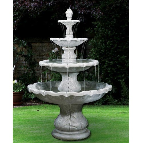 Large Classical Finial Outdoor Fountain - Outdoor Art Pros