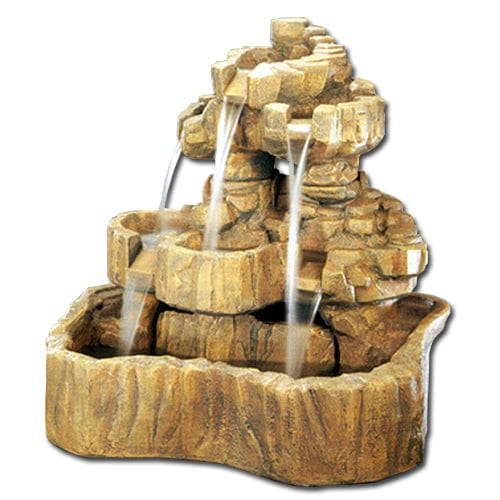 Medium Rock Falls Fountain - Outdoor Art Pros