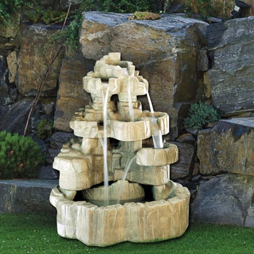 Large Rockfall Fountain - Outdoor Art Pros