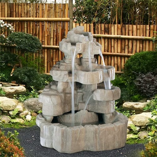 Large Rockfall Fountain - Outdoor Art Pros