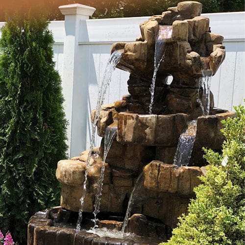 Large Rockfall Fountain - Outdoor Art Pros