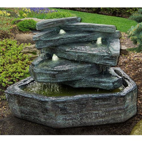 Slate Springs Outdoor Fountain - Outdoor Art Pros