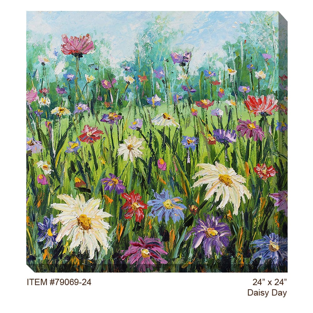 Daisy Day Outdoor Canvas Art - Outdoor Art Pros