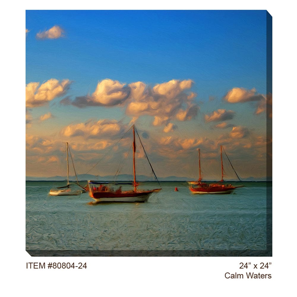 Calm Waters Outdoor Canvas Art - Outdoor Art Pros