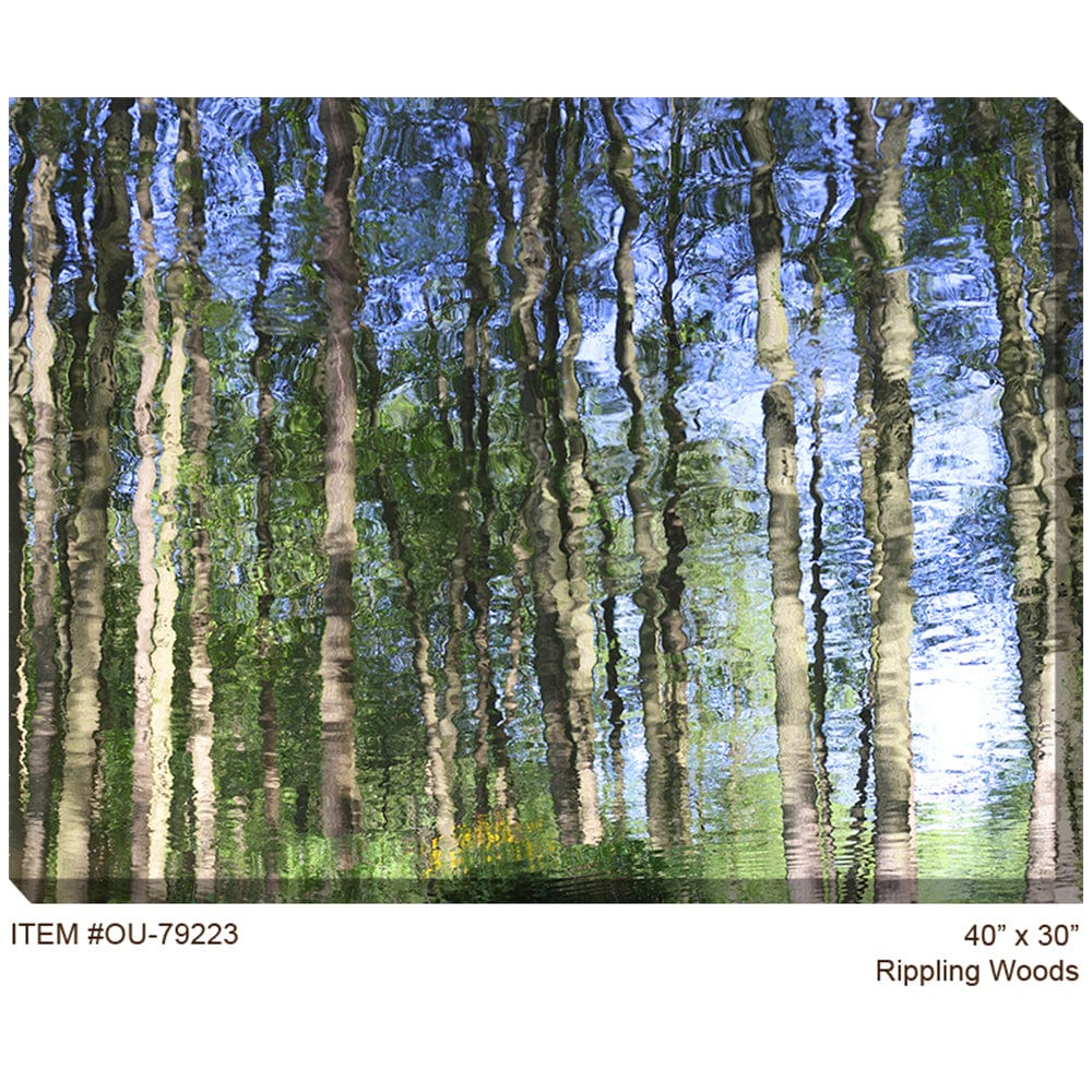 Rippling Woods Outdoor Canvas Art - Outdoor Art Pros