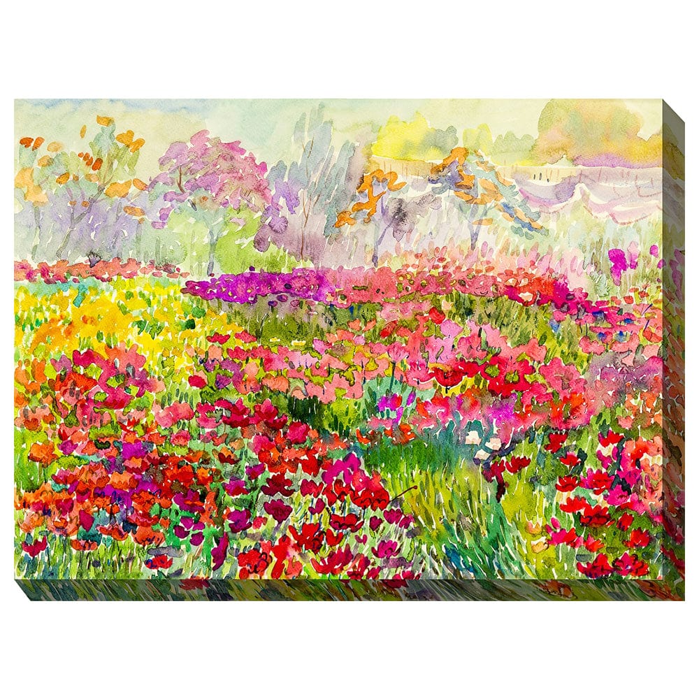Field of Colors Outdoor Canvas Art - Outdoor Art Pros