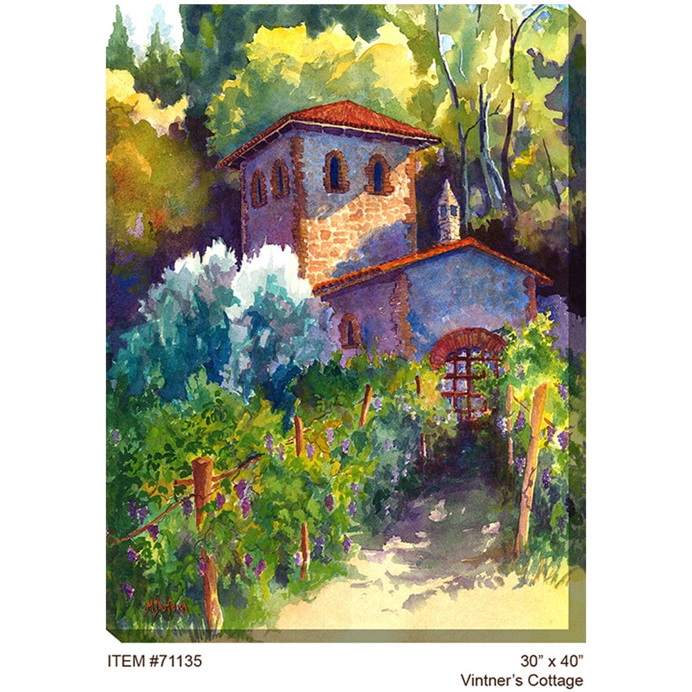 Vitner's Cottage Outdoor Canvas Art - Outdoor Art Pros