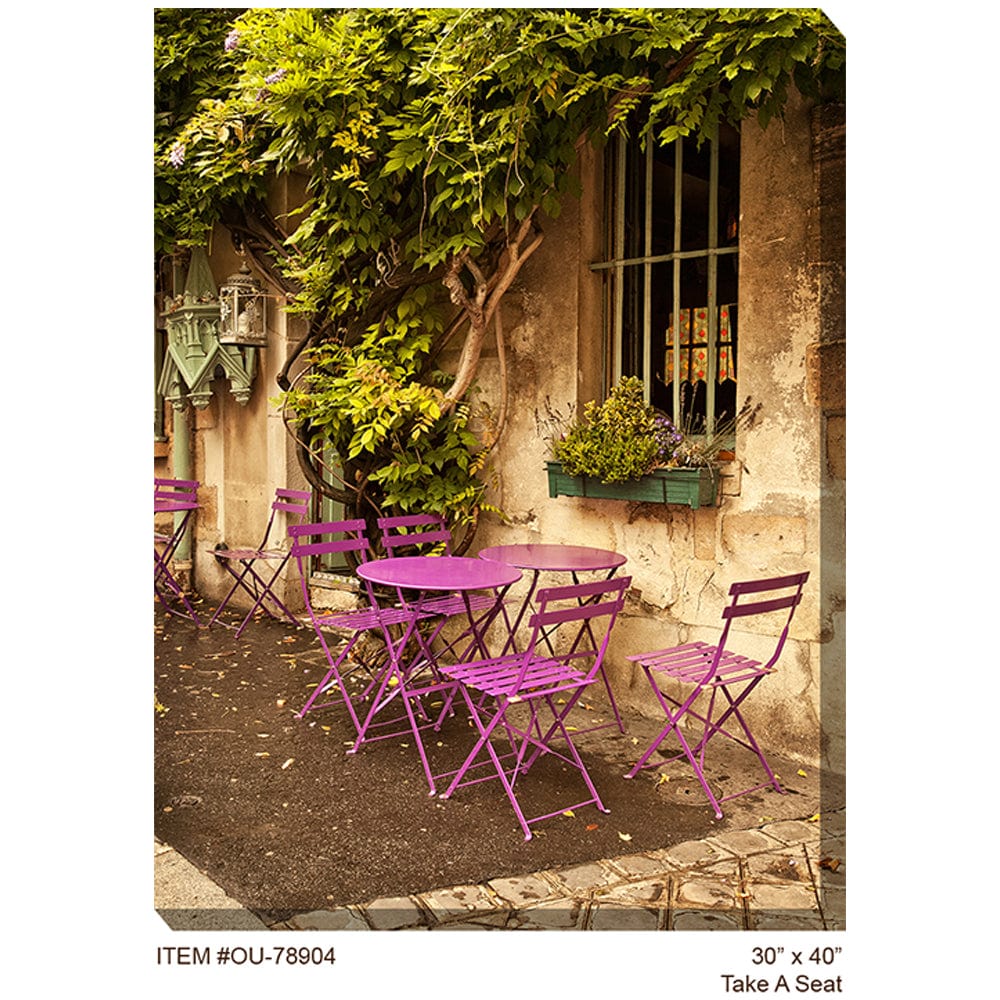 Take a Seat Outdoor Canvas Art - Outdoor Art Pros