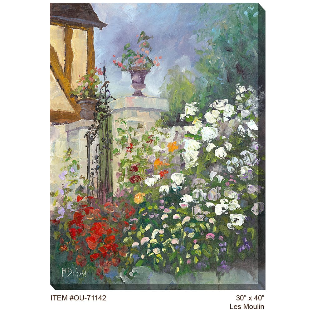 Les Moulin Outdoor Canvas Art - Outdoor Art Pros