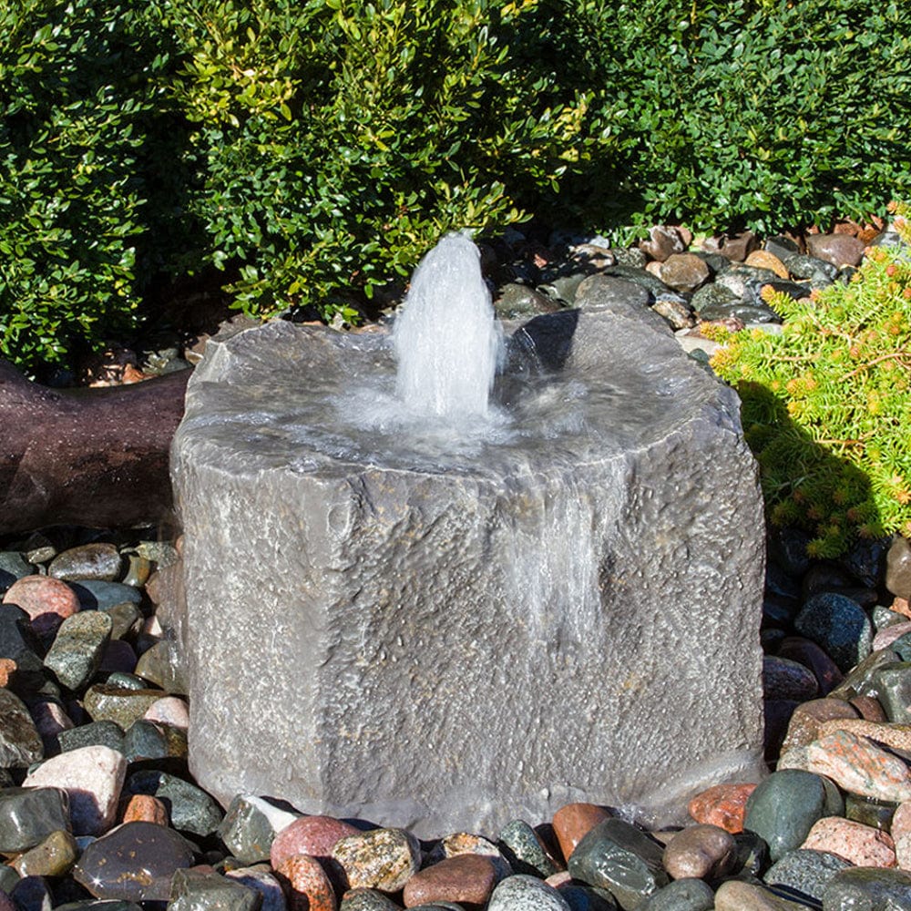 Agate Falls Stone Garden Fountain in Dapple Gray - Outdoor Art Pros