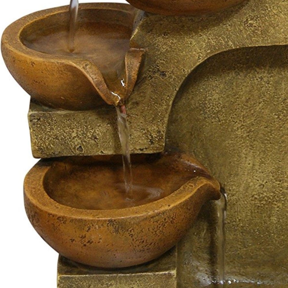 Tiering Pots Tabletop Fountain - Outdoor Art Pros