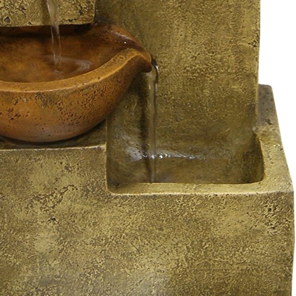 Tiering Pots Tabletop Fountain - Outdoor Art Pros