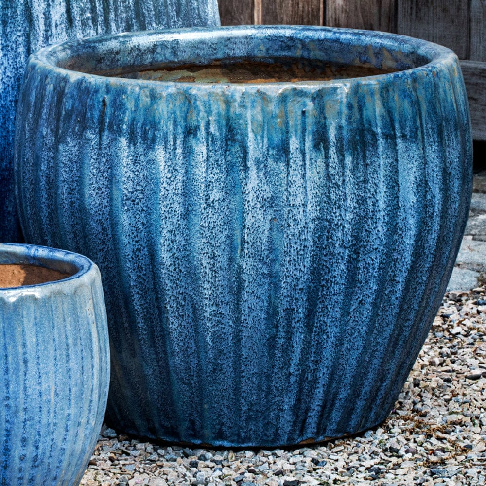 Andromeda Planter Set of 4 in Blue Pearl - Outdoor Art Pros