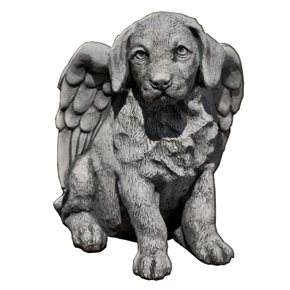 Angel Puppy Cast Stone Garden Statue - Outdoor Art Pros