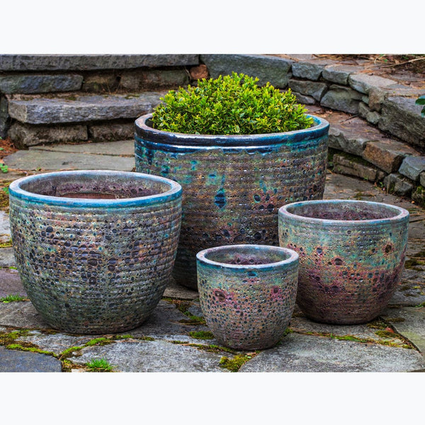Aspara Planter Set of 4 in Angkor Green Mist - Outdoor Art Pros